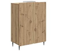 vidaXL Aparador Roble Artesanal 66 x 34,5 x 92 cm Madera de Ingeniería, Almacenamiento de Sala, Elegante Vitrina Rectangular, Muebles de Madera, Armario versátil para tu Comedor