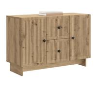vidaXL Aparador Roble Artesanal 89 x 34,5 x 60 cm Madera de Ingeniería