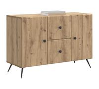 vidaXL Aparador Roble Artesanal 89 x 34,5 x 60 cm Madera de Ingeniería, Salón, aparador Rectangular Moderno, Buffet Amplio, Organizador Ajustable, Cabinet versátil, solución estilosa