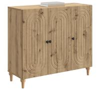 vidaXL Aparador Roble Artesanal 89 x 34,5 x 80 cm Madera de Ingeniería