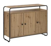 vidaXL Aparador Roble Artisan 102 x 35 x 75 cm Madera de ingeniería