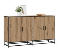 vidaXL Aparador Roble Artisan 134 x 35 x 76 cm Madera de ingeniería