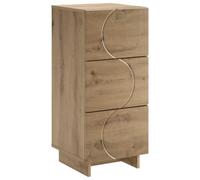 vidaXL Aparador Roble Artisan 33,5 x 34,5 x 75 cm Madera de ingeniería