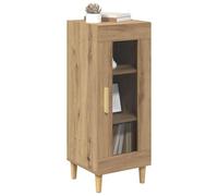 vidaXL Aparador Roble Artesanal 34.5 x 32.5 x 90 cm, Aparador Moderno, Mueble Rectangular de Almacenamiento, Elegante para Sala, Comedor, casa con Estilo