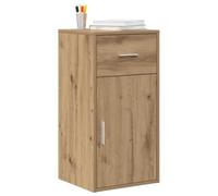 vidaXL Aparador Roble Artisan 38 x 34 x 75 cm | Mezcla la artesanía hecha a mano con un look moderno, Tiene un cajón y una puerta que se abre,