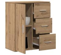 vidaXL Aparador Roble Artesanal 60 x 31 x 70 cm Madera de ingeniería, Almacenamiento Moderno para Comedor, un práctico aparador Rectangular, Mueble Minimalista, Unidad Grande