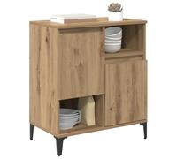 vidaXL Aparador Roble Artesanal 60 x 35 x 70 cm Madera de ingeniería, Armario Lateral práctico, Mueble Rectangular, Estilo Moderno para Sala y Amplia solución en Comedor