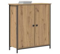 vidaXL Aparador de Madera y Acero Roble Artisan 70x30x80 cm
