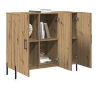 vidaXL Aparador Roble Artisan 90 x 34 x 80 cm Madera de ingeniería, Aparador Rectangular Moderno, Madera Resistente, Storage con Estilo, Patas en ángulo, Mueble para Sala y Comedor