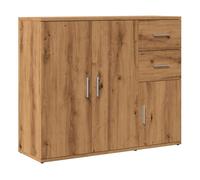 vidaXL Aparador Roble Artisan 91x29,5x75 cm Madera de ingeniería