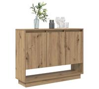 vidaXL Aparador Roble Artisan 97 x 29 x 75 cm Madera de ingeniería