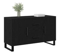 vidaXL Aparador de Madera de ingeniería Roble Negro 100x36x60 cm