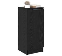 vidaXL Vitrina Roble Negro 30 x 30 x 70 cm Madera contrachapada