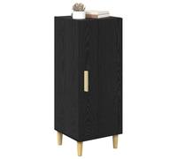 vidaXL Aparador Roble Negro 34,5 x 34 x 90 cm Madera de ingeniería, Almacenamiento Moderno para Sala, aparador Rectangular, Muebles de Madera, gabinete Elegante para el Comedor