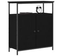 vidaXL Aparador Buffet Contemporáneo de Roble Negro con Almacenamiento Amplio | Construcción de Madera Maciza Uso Versátil para Comedores y Salas de Estar Diseño Chic con Acabado Mate Muebles de Inter