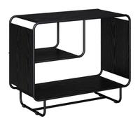 vidaXL Aparador Roble Negro 80 x 37,5 x 64,5 cm Madera de ingeniería