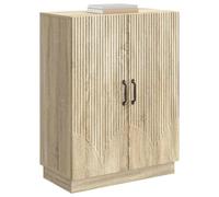 vidaXL Aparador Roble Sonoma 66 x 34,5 x 87 cm Madera de Ingeniería, Amplio Almacenamiento, aparador Buffet Elegante, Comedor Moderno, Muebles geniales para el área, versátiles