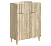 vidaXL Aparador Roble Sonoma 66 x 34,5 x 90 cm Madera de Ingeniería, Atractivo aparador, Mueble de Madera Vintage, gabinete Rectangular, solución para el hogar, Organiza tu Comedor