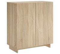 vidaXL Aparador Roble Sonoma 67 x 34,5 x 75 cm Madera de ingeniería