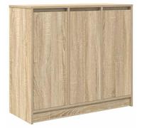 vidaXL Aparador Roble Sonoma 85x34x76 cm Madera de ingeniería, Armario de almacenaje, Mueble aparador, Mueble de Pasillo, Buffet