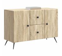 vidaXL Aparador Roble Sonoma 89 x 34,5 x 60 cm Madera de Ingeniería, Salón, aparador Rectangular Moderno, Buffet Amplio, Organizador Ajustable, Cabinet versátil, solución estilosa