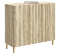 vidaXL Aparador Roble Sonoma 89 x 34,5 x 80 cm Madera de Ingeniería, Salón, aparador Vintage, Mueble de Almacenamiento, gabinete rectángulo, Elegante con Patas afiladas, Madera clásica