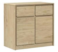 vidaXL Aparador SAUDA Madera Maciza Pino Roble 80x43x75,5 cm