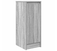 vidaXL Aparador Sonoma Gris 29,5x34x76 cm Madera de ingeniería, Armario de almacenaje, Mueble aparador, Mueble de Pasillo, Buffet