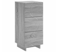 vidaXL Aparador Sonoma Gris 33,5 x 34,5 x 75 cm Madera de ingeniería