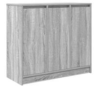 vidaXL Aparador Sonoma Gris 85x34x76 cm Madera de ingeniería, Armario de almacenaje, Mueble aparador, Mueble de Pasillo, Buffet