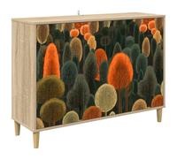 vidaXL Aparador ZAANDAM Sonoma 102 x 33 x 75 cm Madera de ingeniería