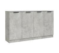 Vidaxl aparadores 2 uds madera contrachapada gris hormigón 60x30x70 cm