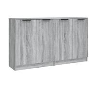 Vidaxl aparadores 2 uds madera contrachapada gris sonoma 60x30x70 cm