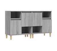 Vidaxl aparadores 2 uds madera contrachapada gris sonoma 60x35x70 cm