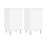 Vidaxl aparadores 2 uds madera de ingeniería blanco 40x35x70 cm