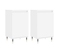 Vidaxl aparadores 2 uds madera de ingeniería blanco 40x35x70 cm