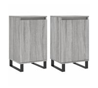Vidaxl aparadores 2 uds madera de ingeniería gris sonoma 40x35x70 cm