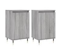 Vidaxl aparadores 2 uds madera de ingeniería gris sonoma 40x35x70 cm