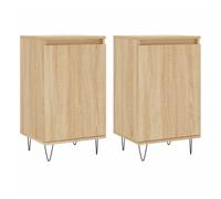 Vidaxl aparadores 2 uds madera de ingeniería roble sonoma 40x35x70 cm