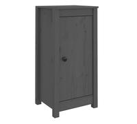 Vidaxl aparadores 2 uds madera maciza de pino gris 39x35x80 cm