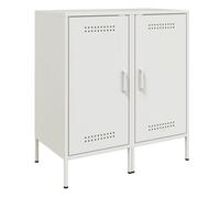Vidaxl aparadores 2 unidades acero blanco 36x39x79 cm