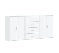 Vidaxl aparadores 3 unidades madera de ingeniería blanco 60x31x84 cm