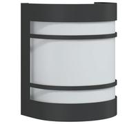 vidaXL Aplique de exterior de acero inoxidable negro
