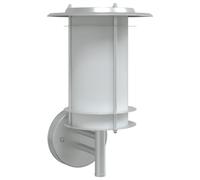 vidaXL Aplique de exterior de acero inoxidable plateado