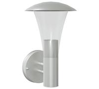 vidaXL Aplique de exterior de acero inoxidable plateado, luz de pared exterior, lámpara de pared de jardín, luz para pared exterior