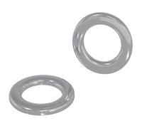 vidaXL Arandelas 2 pcs Plateado 10 x 10 x 0,8 mm Hierro