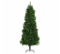 vidaXL Árbol Artificial de Navidad con Hojas Realistas Decoración Adorno Estacional Diseño Distintivo Ramas Realistas Ligero Duradero 240cm Verde