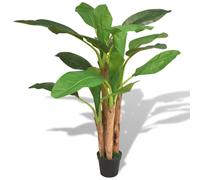 vidaXL Árbol Bananero Artificial con Macetero 175 cm Verde Maceta de Plástico