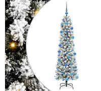 vidaXL Árbol de Navidad Artificial con 300 LED Verde y 180 cm, Sala de Estar, Moderno, Árbol de Navidad Decorativo, con Luz, Iluminación de Vacaciones en Interiores, Decoración Estacional, País de la