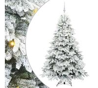 vidaXL Árbol de Navidad Artificial con 300 LED 180 cm PE y PVC, Sala, Adorno Moderno en Forma de Cono, decoración Durable, luz LED cálida, iluminación navideña